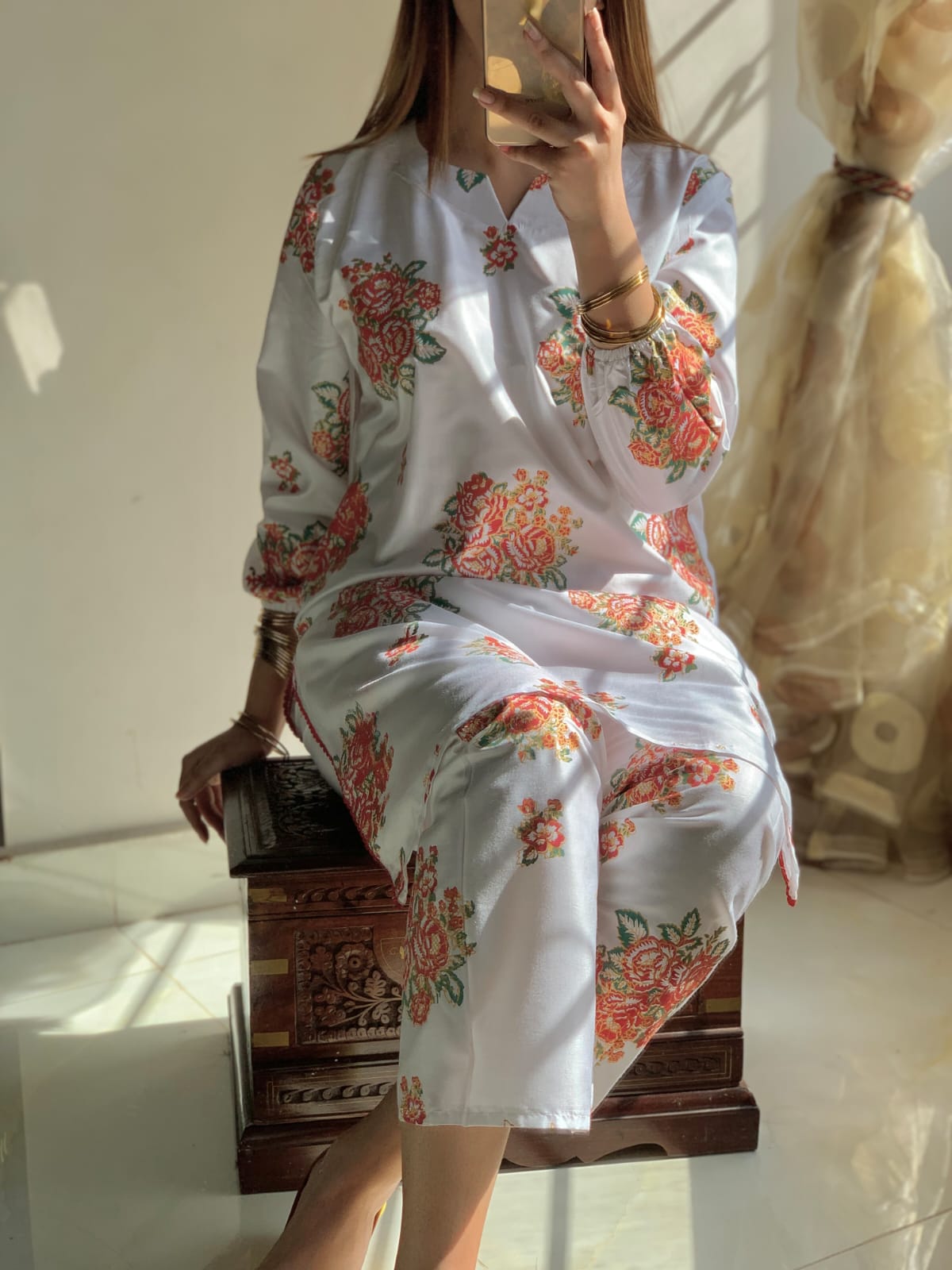 Hasrat Printed stitched suit 2pc
