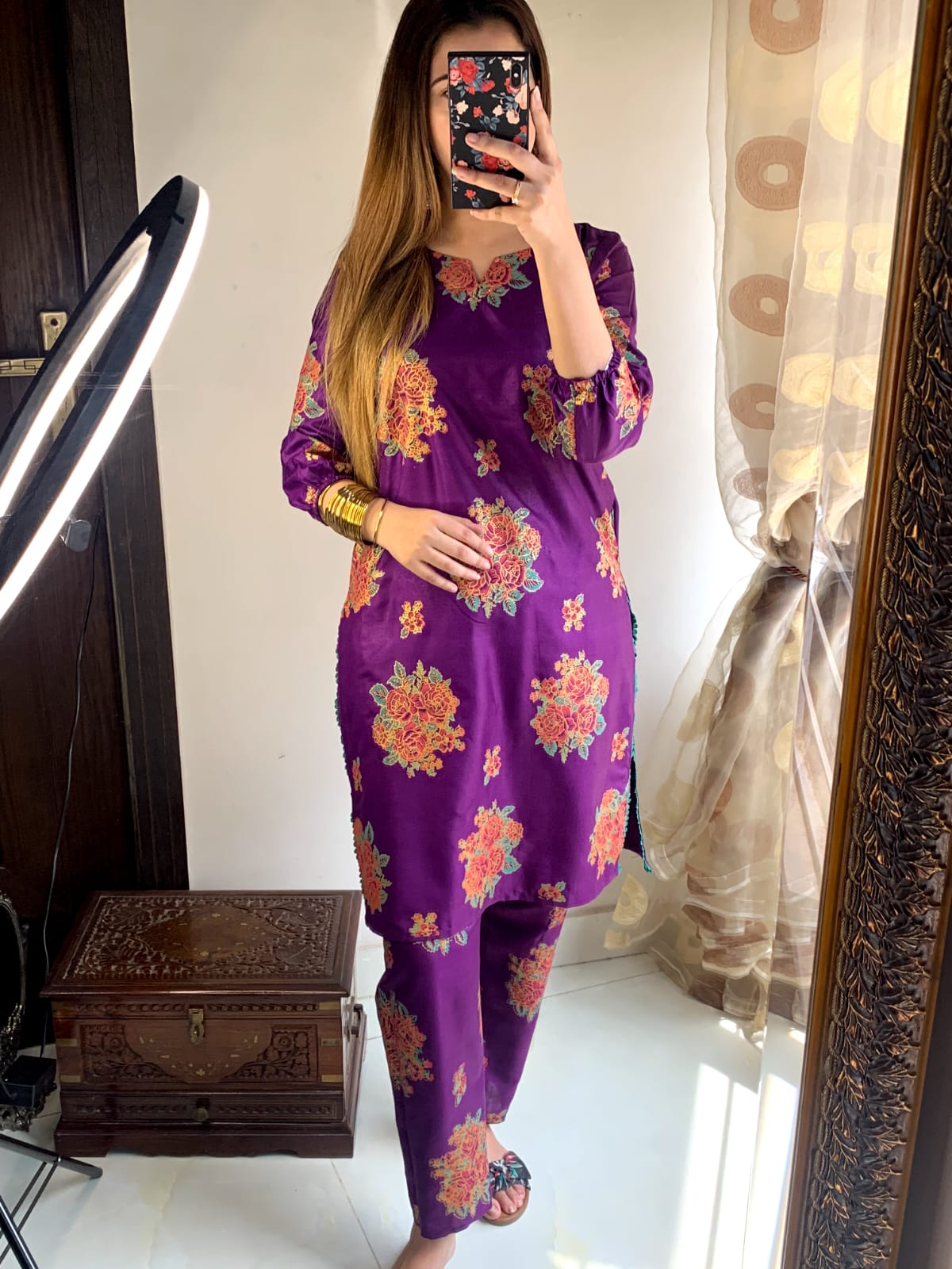 Hasrat Printed stitched suit 2pc