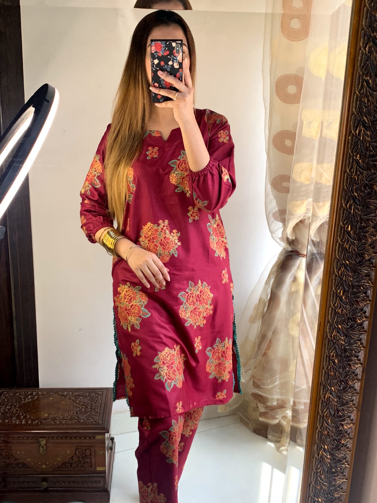 Hasrat Printed stitched suit 2pc
